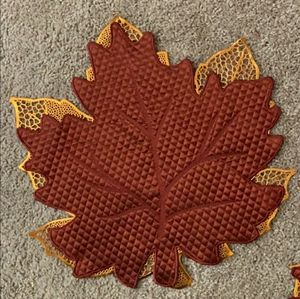 Fall leaf placemats
